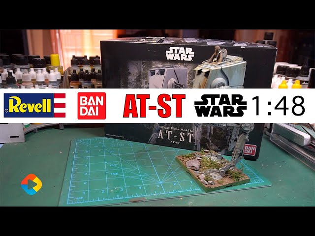 Vídeo relacionado con Revell GmbH 01202/1202 Revell Bandai 01202 1202 1:48 at-ST Kit de Modelo de plástico Star Wars Stormtrooper, Multicolor, 1/48