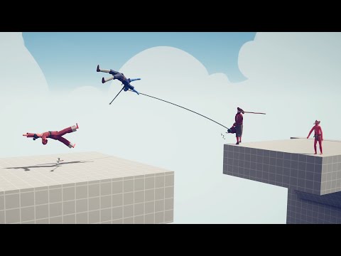 SPEAR, KICK AND HARPOON vs UNITS - Totally Accurate Battle Simulator TABS