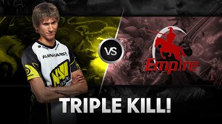Triple kill by Dendi vs Empire @ D2CL S4