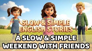 A Slow and Simple Weekend with Friends | Easy English for Beginners