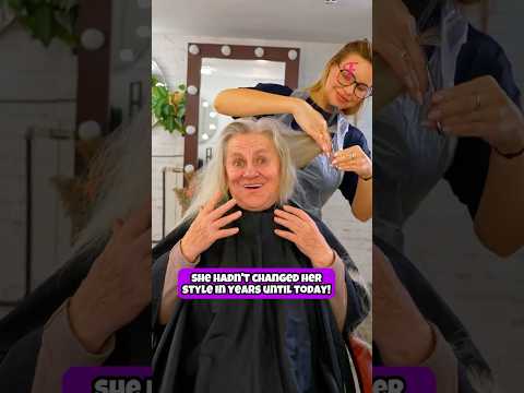 Watch This MAGICAL Hair Makeover After 30 Years Without Change! #shorts