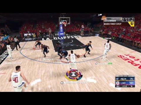 NBA 2k20 My Career EP 28 ankle breaker on Ja Morant free throw GREEN party