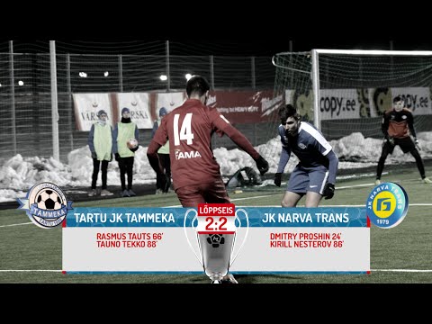 1. voor 2016: Tartu JK Tammeka - JK Narva Trans 2:2 (0:1)