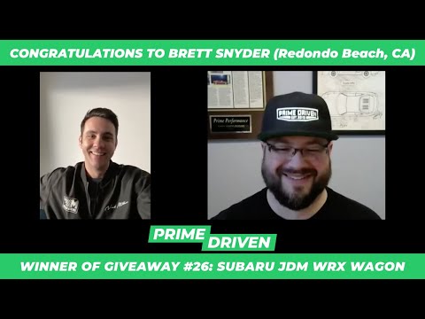 PRIMEDRIVEN Giveaway #26 WINNER!