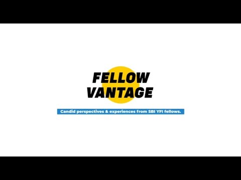 Meet Vishwath Giri, an SBI YFI Fellow sharing his ... - YouTube