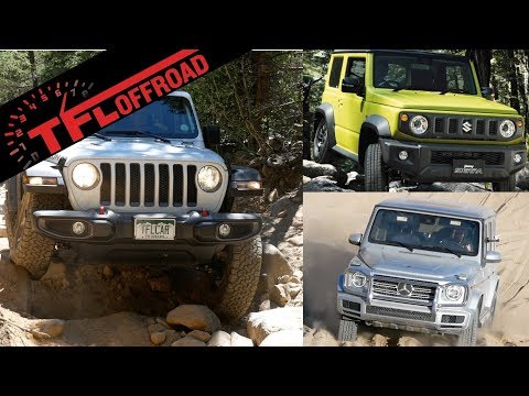 Makes No Sense! carwow Jeep Wrangler vs Mercedes G63 vs Suzuki Jimny Off-Road Review