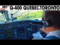 Piloting The Air Canada Exp Q 400 Into Toronto Cockpit Views