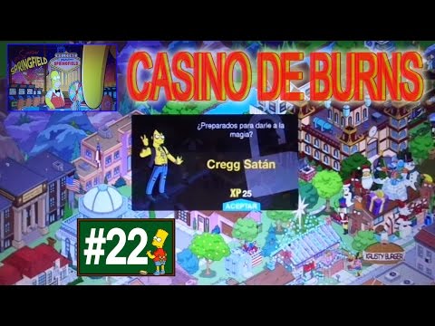 Los Simpson Springfield "Casino de Burns - Cap. 22 - Cregg Satán y 7 rosquillas" por Tony