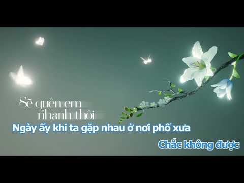 KARAOKE BEAT CHUẨN | Sẽ quên em nhanh thôi karaoke (Beat chuẩn) -  SOOBIN HOÀNG SƠN