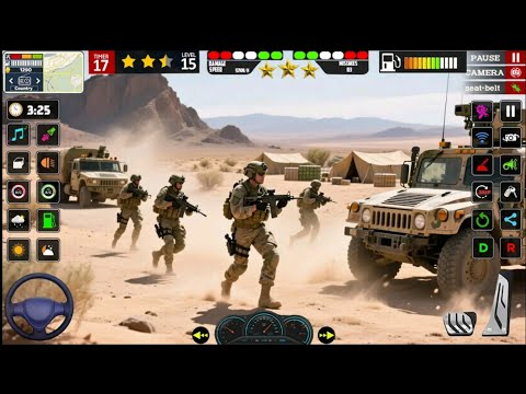 US Offroad Army Truck Driving 3D 2025 🚛💥 | Army Cargo Truck Simulator | Android Gameplay
