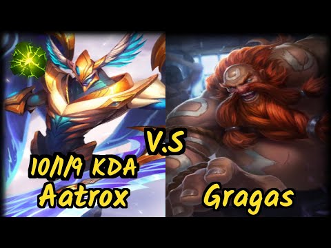 Yampi (AATROX) vs GRAGAS - 10/1/9 KDA JUNGLE GAMEPLAY - BR Ranked DIAMOND