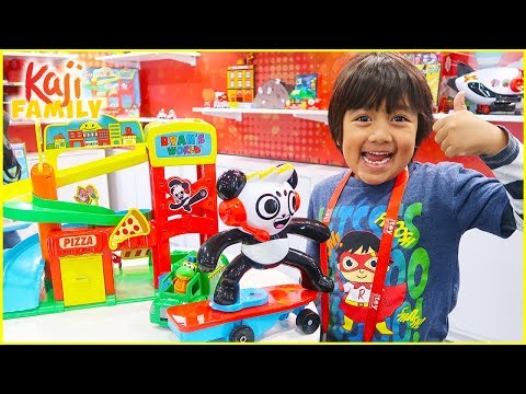 Ryan plays with Ryan's World Toys!!!!
