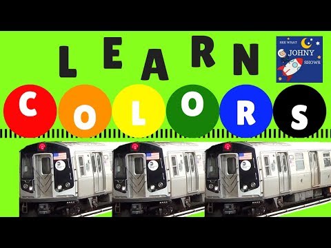 Trains For Kids Learn Colors For Toddlers With Trains NYC Subway MTA Trains and Subway Stations Video