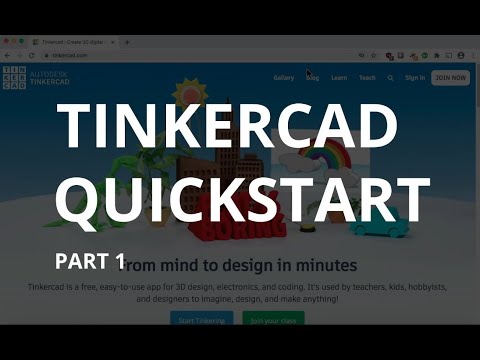 Tinkercad Quickstart - Part 1 (Camera Controls and Basic Navigation)