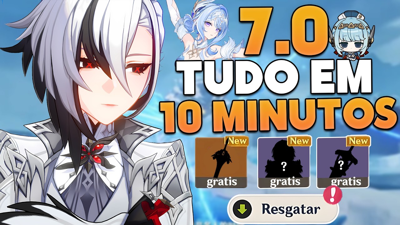 Saiu TUDO da 7.0 em 10 Minutos! Grátis Personagem + Skin e Arma! odette e MAIS! | Genshin snezhnaya
