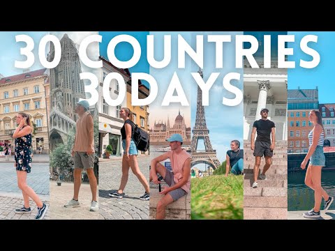 We travelled to 30 countries in 30 days (Eurail/ Interrail)