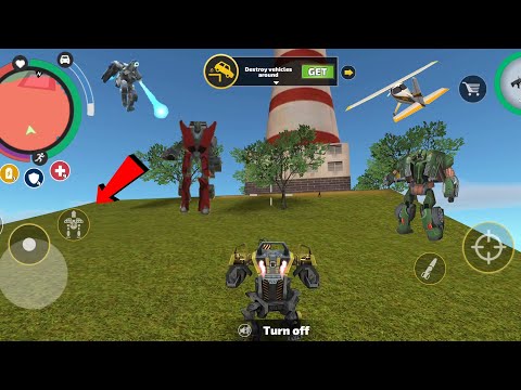Rope Hero: Vice Town (BD Assault Machine New Fly Feature) BD 100 Fly Button - Android Gameplay HD