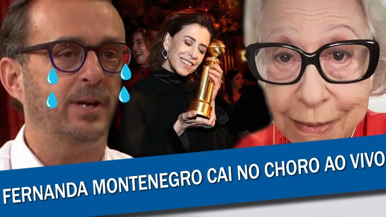 FERNANDA MONTENEGRO EMOCIONA JORNALISTAS DA GLOBONEWS COM CARTA PARA FERNANDA TORRES | GLOBO DE OURO