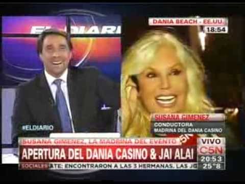 Susana Giménez en la inauguración del complejo Dania Casino & Jai Alai