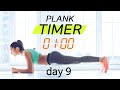 Plank Timer Day 9 30 Days Challenge With Music 1 Min 플랭크 9일차