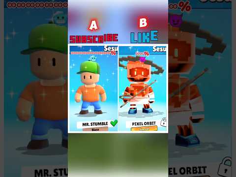 Ultimate Stumble Guys showdown: A vs B! Choose wisely #shorts