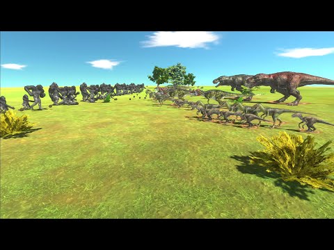 Mutant Primates vs Carnivore Dinosaurs - Animal Revolt Battle Simulator