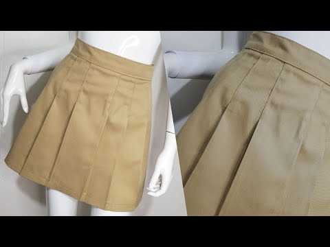 Hermosa falda de paletones/tablones - todas las tallas paso a paso