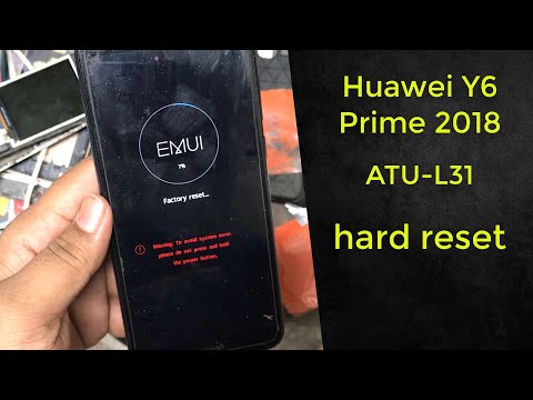 ATU-L31 hard reset. Huawei Y6 Prime 2018