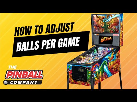 Pinball 101 #14 - How To Adjust "Balls Per Game" On A Stern Pinball Machine