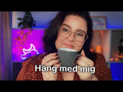 ASMR Häng med mig ♥ Mitt nya kontor, jag somnar okontrollerat.. Relax!
