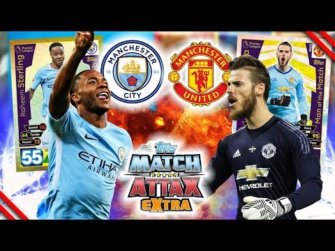 MANCHESTER CITY vs. MANCHESTER UNITED (07-04-2018) | Topps Match Attax Extra 2017/2018 Prognose