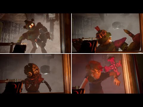 Everyone gets Scooped and Dies Ending - FNAF: Security Breach Ruin DLC