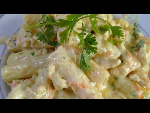 How to cook creamy Macaroni white (Arabic style)🥰
