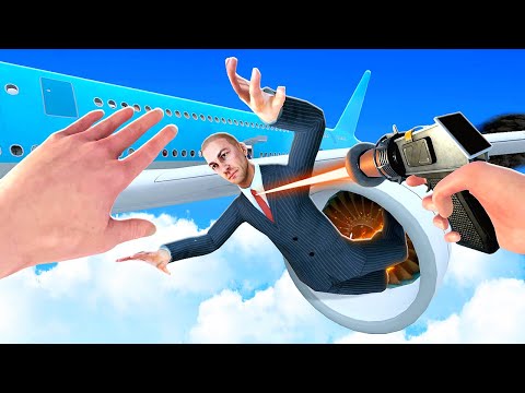 Throwing My Friend Into a Plane Jet Engine - Newton's Playground VR