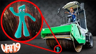 Will it Steamroll? Huge Lava Lamp vs Steamroller!