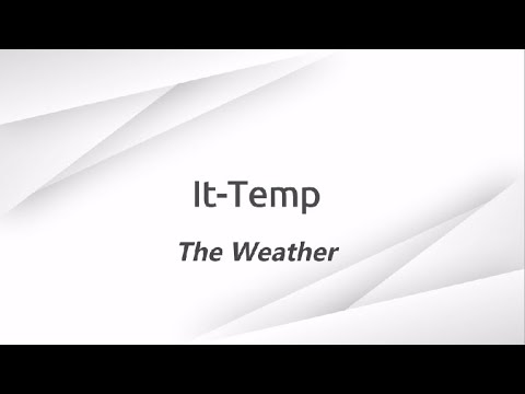Nitgħallmu l-Malti - Learning Maltese; It-temp - The weather