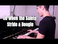 Oh When The Saints Stride Boogie Piano Sheet Music MIDI Victor Demange