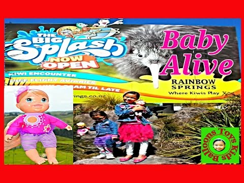 BABY ALIVE Doll Big Splash Rainbow Spring Kids Balloons and Toys Video