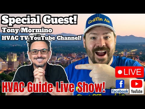 Features Tony Mormino as a special guest discussing HVAC tips on an external live show.
