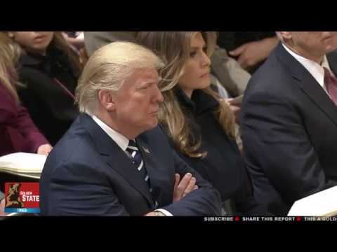 Melania Trump moved to tears during worship song!