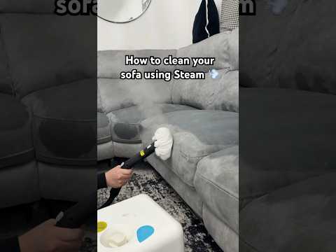 How to clean your sofa using Steam #steamclean #steamcleaner #sofacleaning #cleaningtips #asmrclean