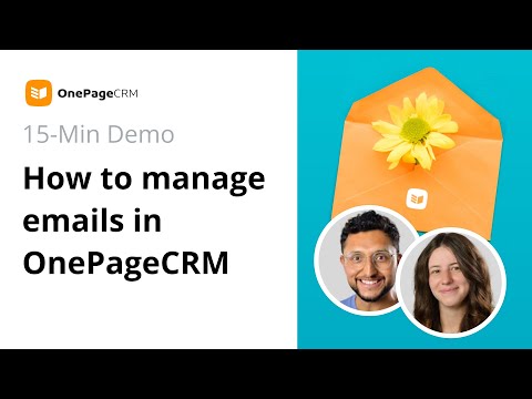 Manage emails in your CRM