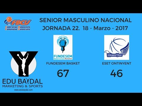 FUNDESEM BASKET SCHOOL INNOVA MUTXAMEL - CLUB MARTINEZ VALLS BASQUET ONTINYENT. JORNADA 22