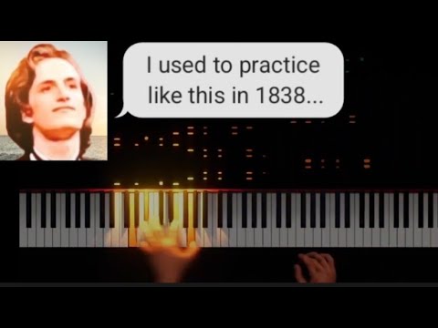 How Franz Liszt practiced in 1838 - Liszt Paganini Etude 4 - 1838 version, s140