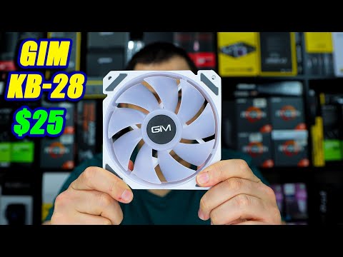 $25 RGB Fans | GIM KB-28 Review | Install Guide, Airflow Test & RGB Showcase
