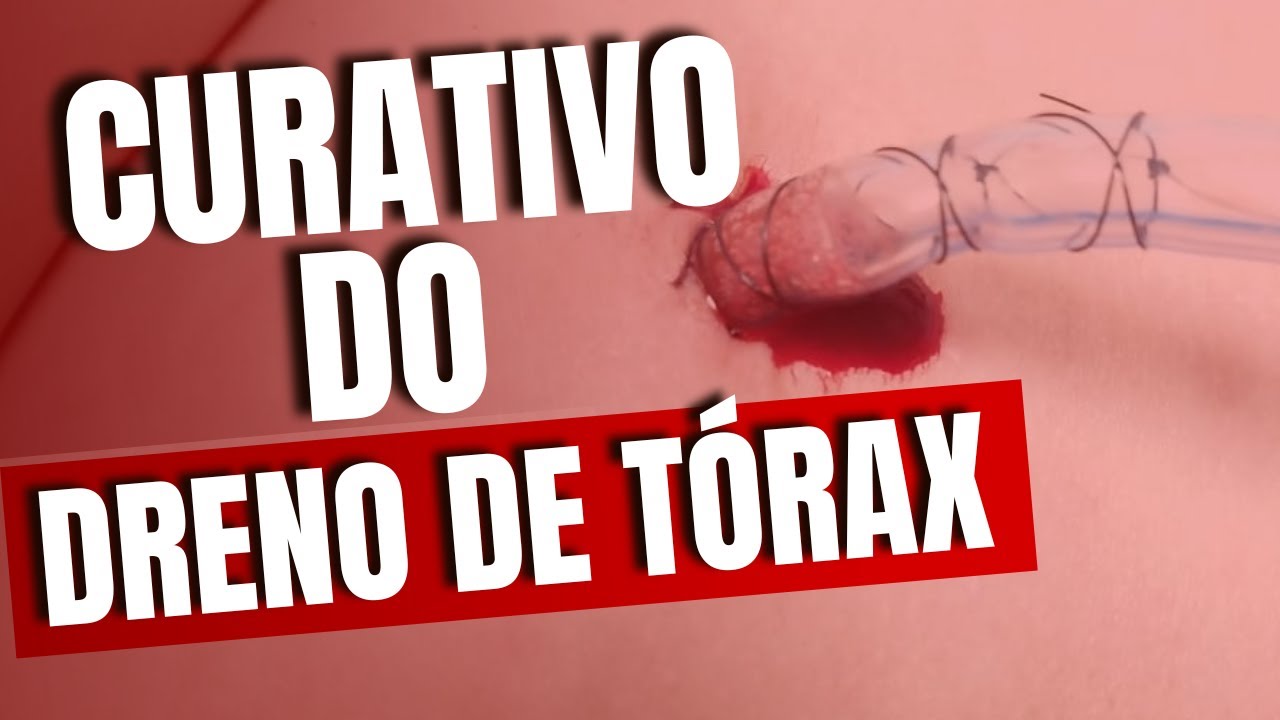 Curativo do dreno de tórax
