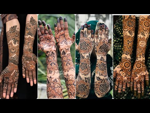 new bridal mehndi designs 2024|simple and stylish full hand mehndi designs photos|@alveenafatimaA