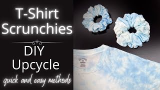 How to Sew Scrunchies from a T-Shirt to Sell.  DIY- Giant Scrunchies make like a Pro