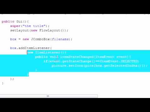 Java Programming Tutorial 69 Drop Down List Program