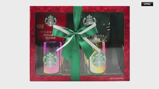 Starbucks recalls branded gift set over ceramic mugs